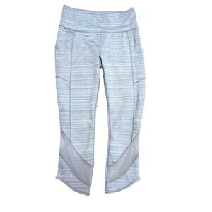 Athleta sz S High Rise Jacquard Mesh Chat to Town Capri Leggings‎
